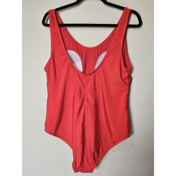 Sriracha Rue Bleu Women's Swimsuit Plus Size 1X Red One Piece Swimsuit Swim - Picture 6 of 9